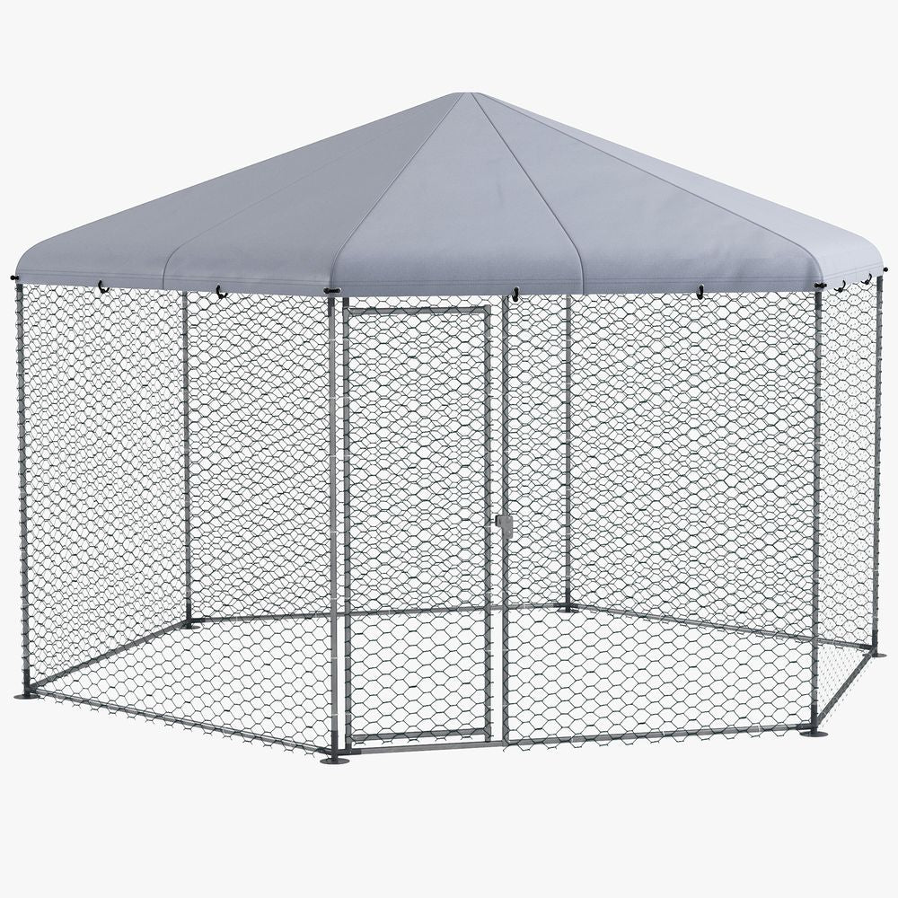 Walk in Chicken Run-10-15 Chickens, Hens, Rabbits, Ducks. Spacious, Covered, Predator-Proof. High-Quality.