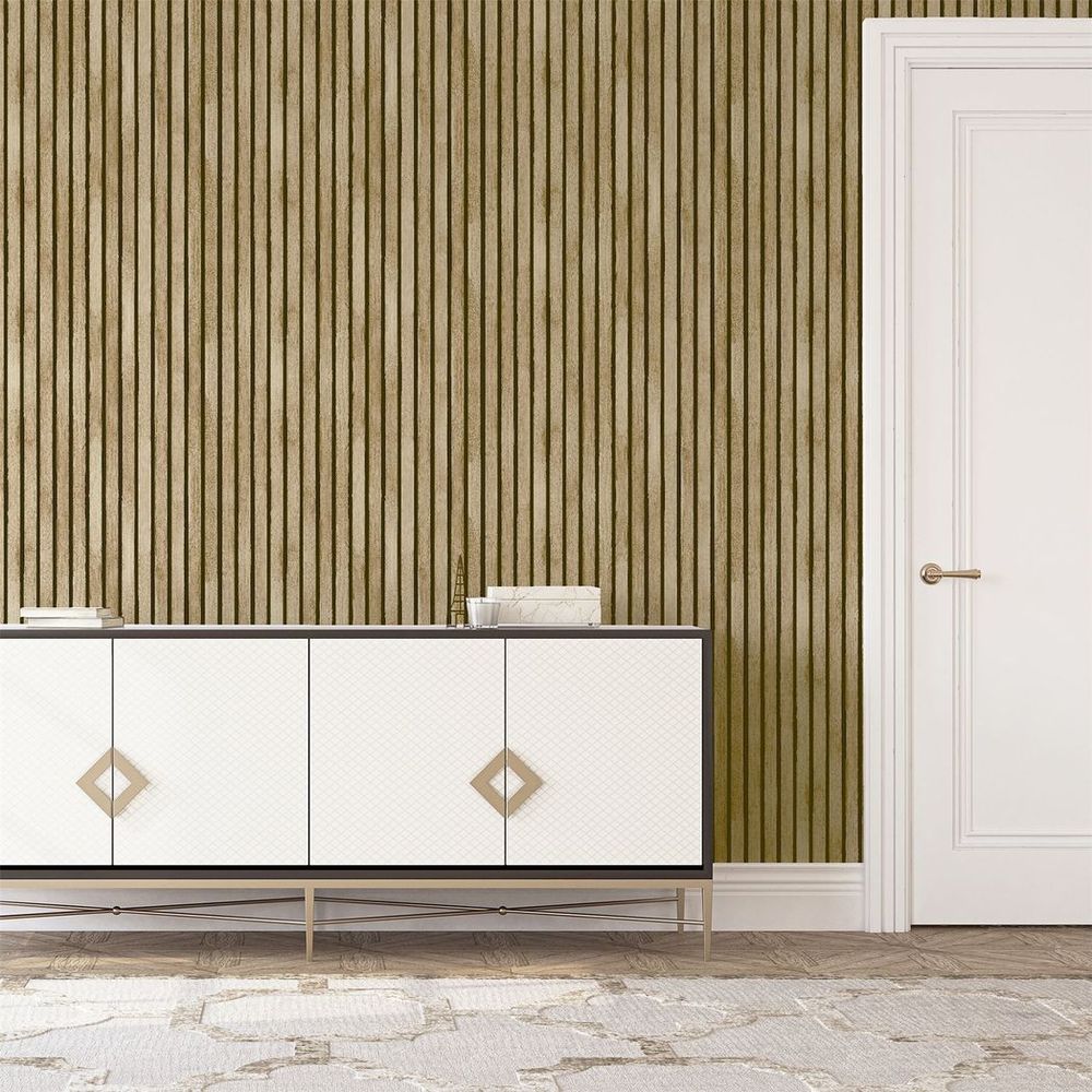 Natural Wood Slat Panel - 12in Decorative Wood