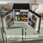 Counter Top Fridge - 46L with Chiller Box, Silver