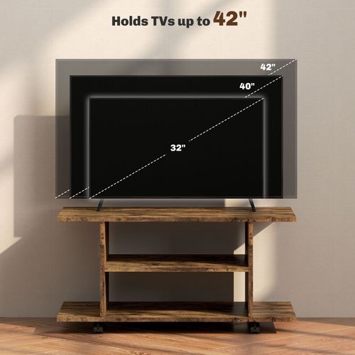Modern TV Cabinet Stand Storage Shelves Table Mobile