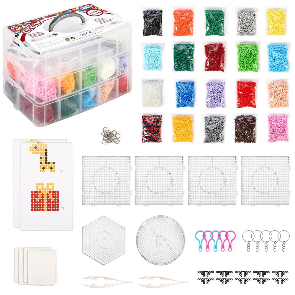 IRON BEAD DELUXE SET: Hours of Creative Fun, Endless Possibilities, Complete Iron Bead Set, Kid Safe & Ideal Gift
