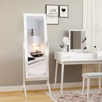 Freestanding Dressing Mirror - Adjustable Tilt - White - for Bedroom, Bathroom, Hallway