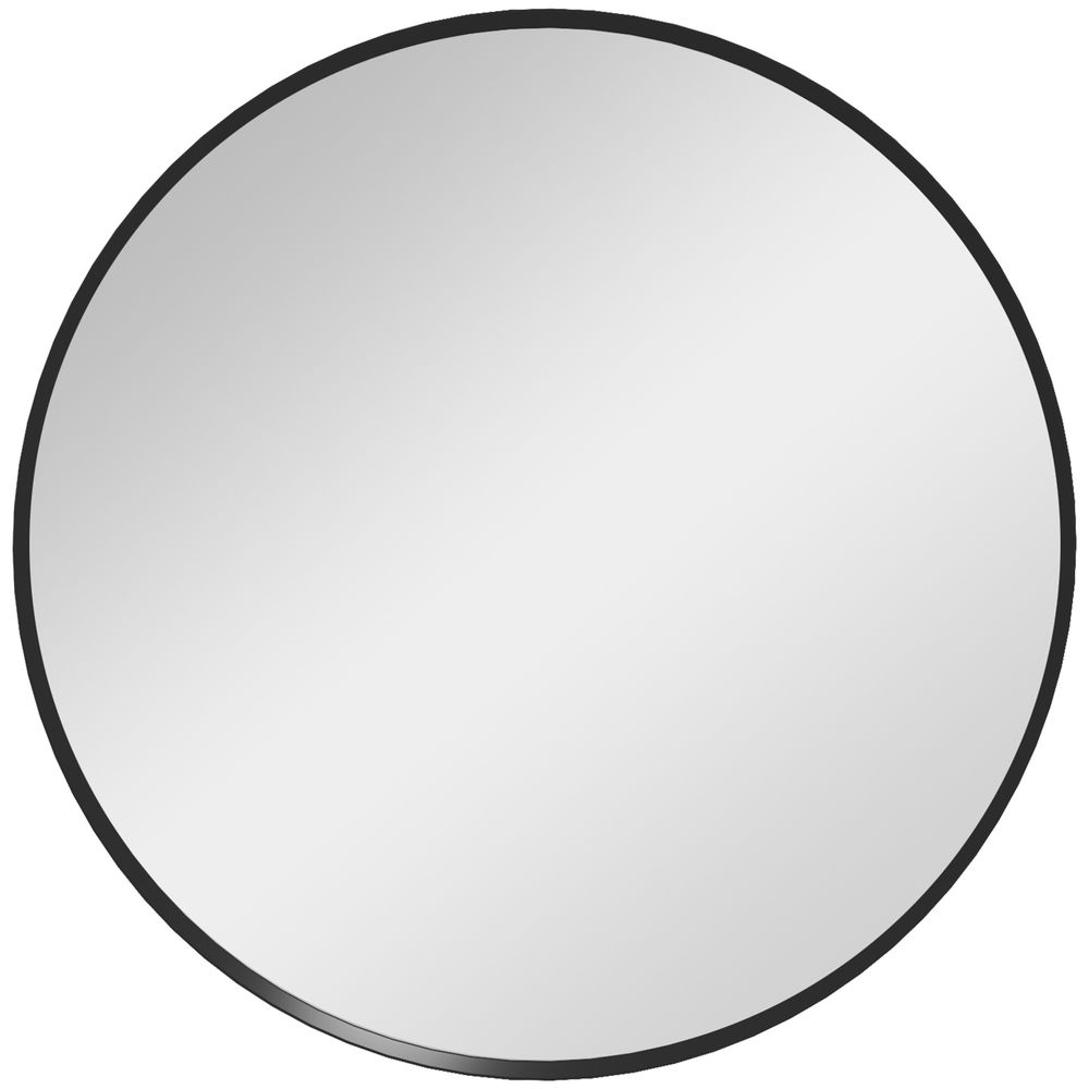 61cm Black Wall Mirror - Bedroom, Living Room, Bathroom - Home Decor