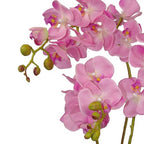 60cm Artificial Luxury Orchid -Triple Stem - Pink Realistic Plant in Pink