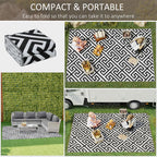 182x274cm Reversible Outdoor Rug - Portable & Durable - for RV Camping & More!