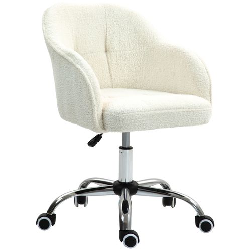Fluffy Vanity Chair for Desk, with Height Adjustable, Wheels