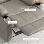 Recliner Armchair - Comfy & Stylish, with Cup Holder