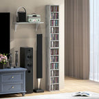 CD Storage Unit - Set of 2 with Adjustable Shelves