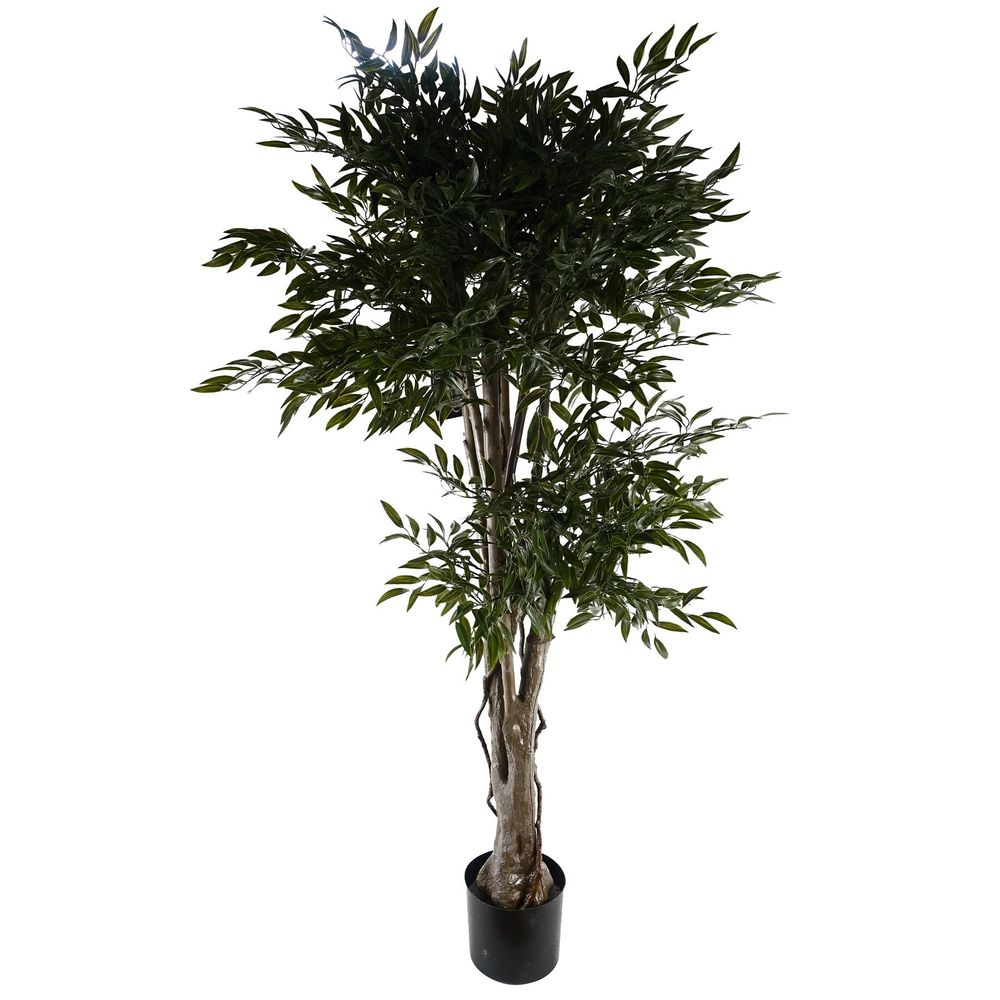 140cm UV Resistant Ruscus Tree with 2716 Lush Leaves - for Indoor & Outdoor Use!