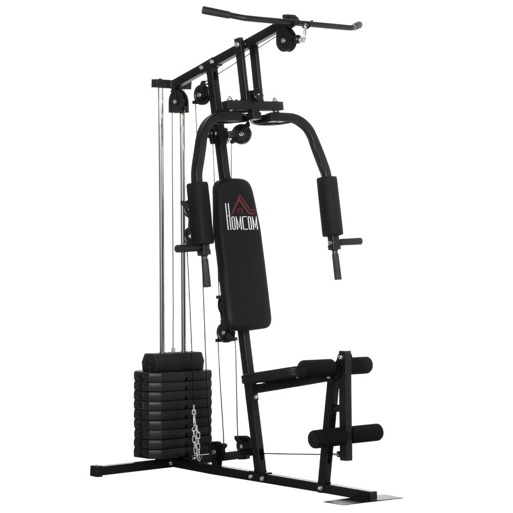 Multi Gym with Weights, Multifunction Home Gym Machine with 45kg Weight Stack for Full Body Workout and Strength Training