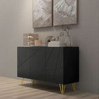 Freestanding Storage Cabinet with Adjustable Shelves for Living Room