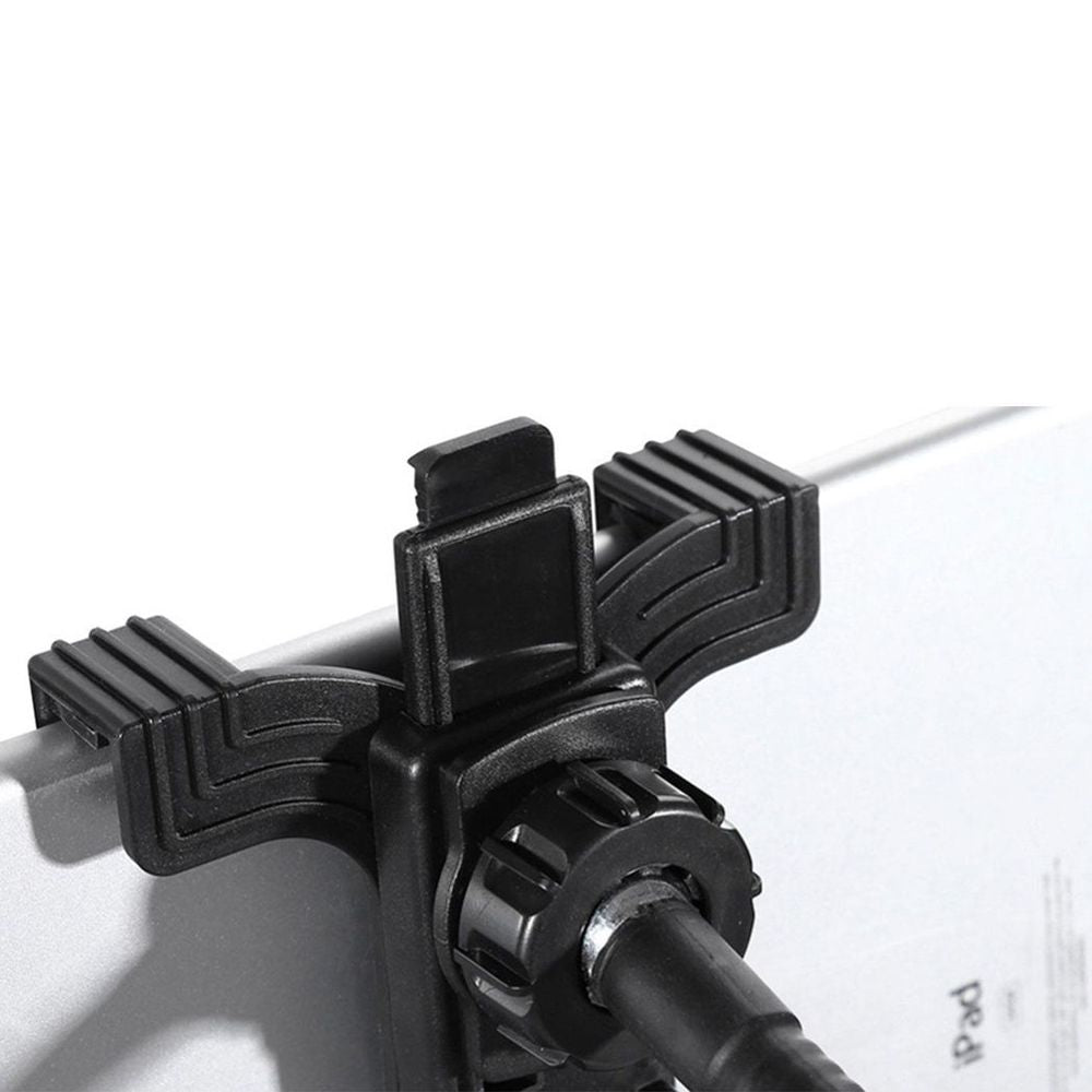 AQ 360 Aluminium Alloy Rotating Tablet Holder - Black - Adjustable Gooseneck