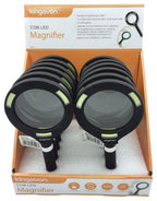Kingavon 3W COB LED Magnifying Glass, Lightweight, 3x Magnification, 80mm Lens Diameter