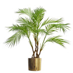 Metal Planter Plant Pot with Polished Gold Finish 20 x 18cm
