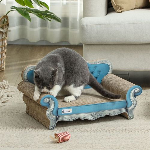 2 in 1 Cardboard Cat Scratching Board with Catnip for Indoor Cats