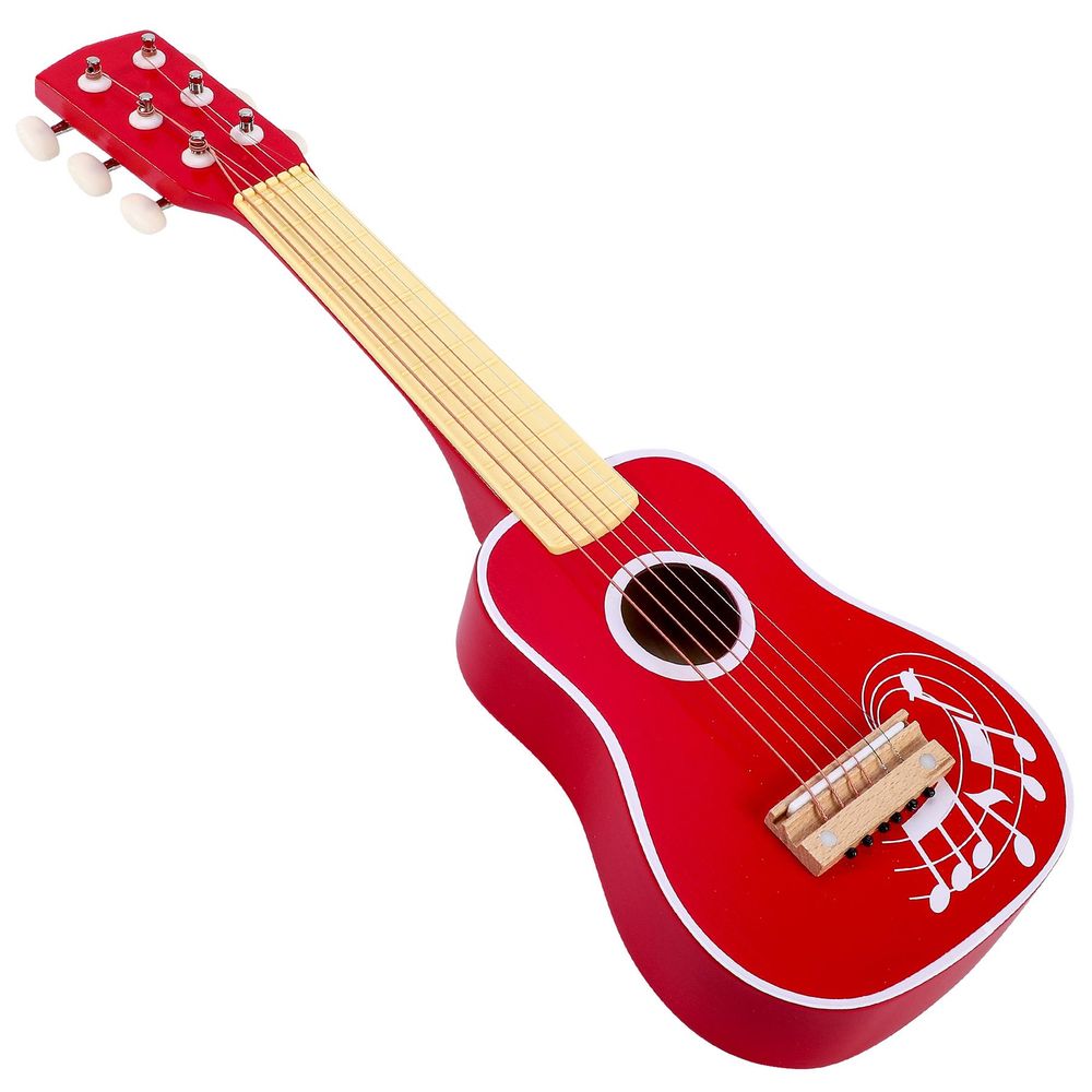 Red Guitar - Hours of Creative Playtime, Realistic Design, Quality, Ideal Gift