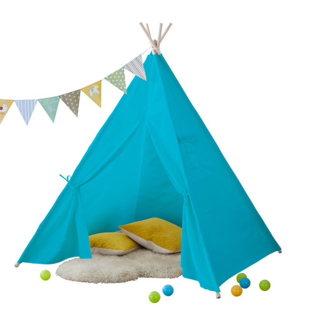 Blue Canvas Kids Indian Tent TeePee