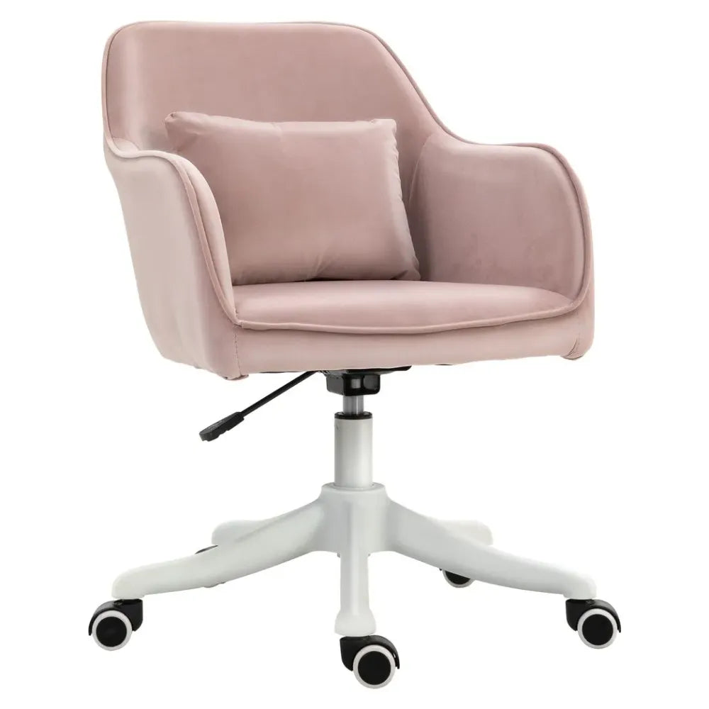 Office Chair with Rechargeable Electric Vibration Massage Lumbar Pillow, Wheels with Included Detail