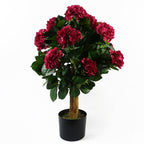 Beautiful 75cm Pink Hydrangea Plant - Artificial Flowers - Potted