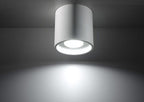 Modern LED Ceiling Lamp - White Round Design - GU10