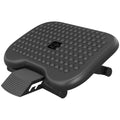 Foot Rest Adjustable Height and Angle Home Office Footstool Black