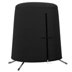 Hanging Egg Chair Cover Garden Swing Chair Cover Waterproof, 196x230cm Black
