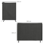 Large Outdoor Swing Chair Cover Garden Furniture Protector 164cm Grey