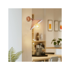 Vintage Industrial Rose Gold Retro Wall Light - Sturdy Metal Lamp Shade, Classic Style, E27, Electroplated Finish