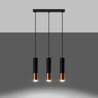 Pendant lamp steel Loopez modern Design GU10 with Light Detail