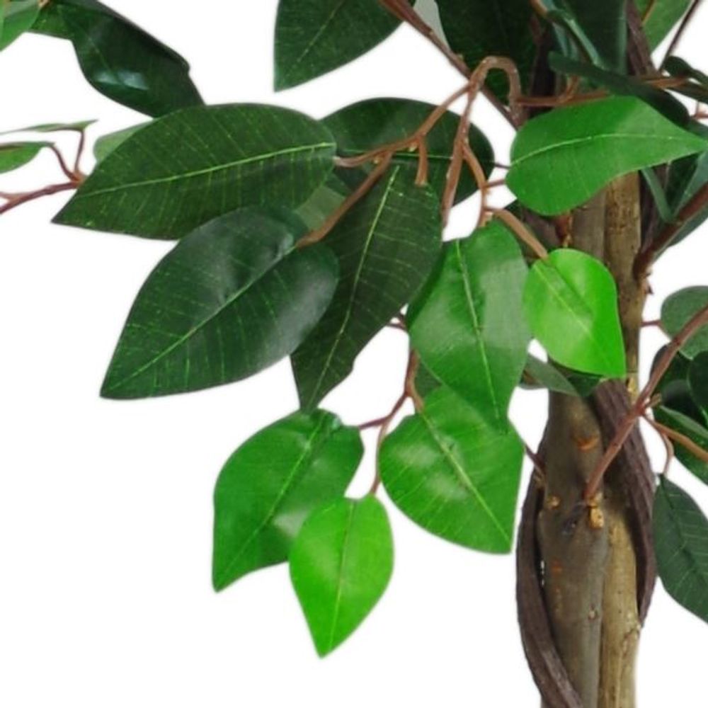 110cm Large Artificial Ficus Tree - Realistic & Bushy Design - for Hallways & Large Spaces - Easy to Shape