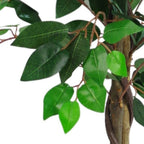 110cm Large Artificial Ficus Tree - Realistic & Bushy Design - for Hallways & Large Spaces - Easy to Shape
