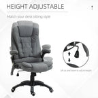 Gray Massage Chair w/ Heating, Reclining, & Headrest