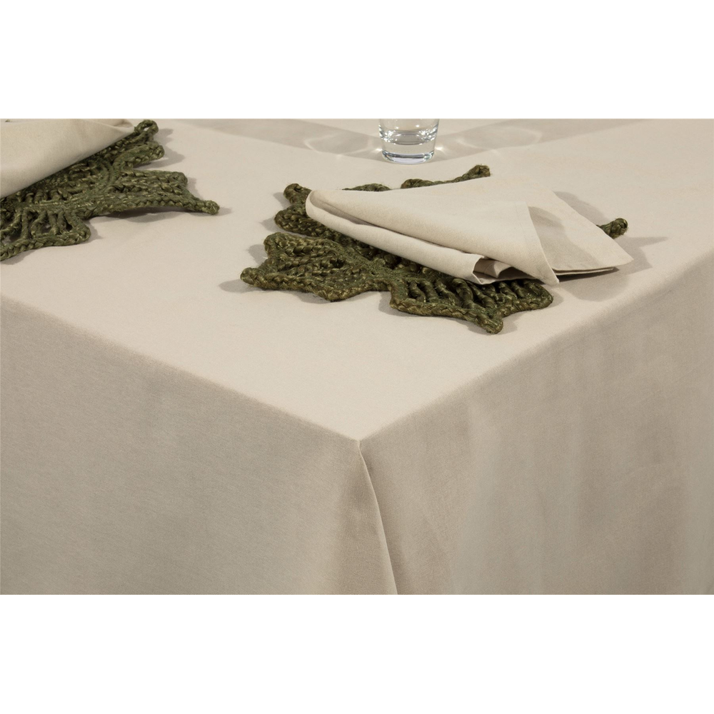 Jute Star Placemats - Set of 2, Olive - 36x36cm