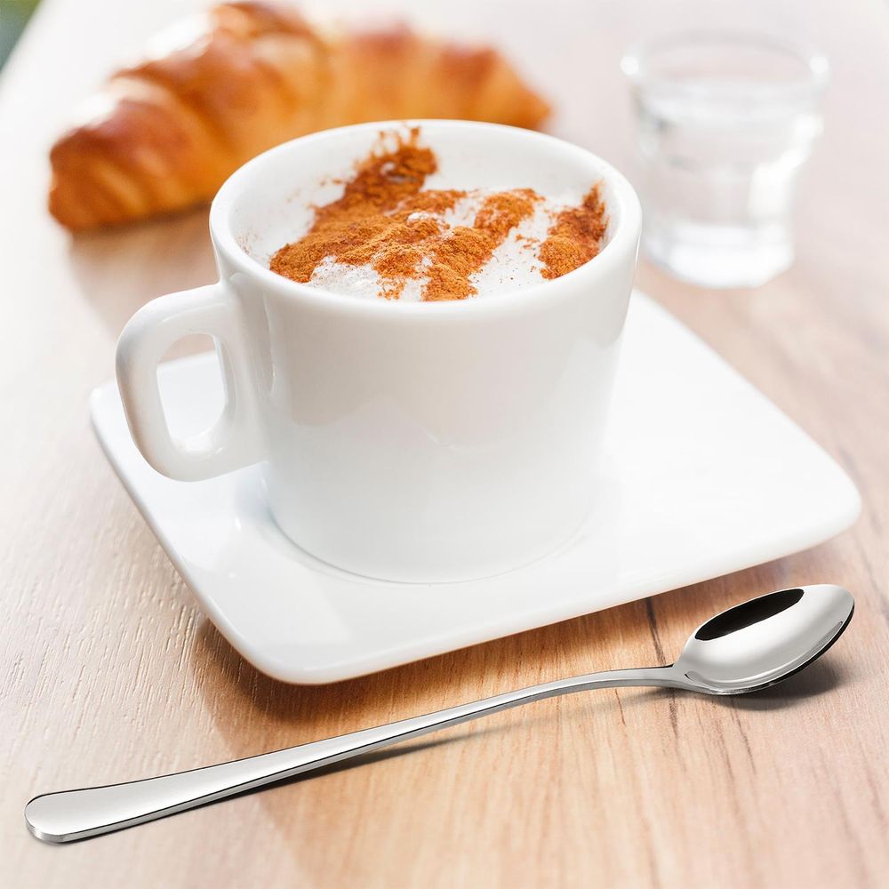 Stainless Steel Latte Spoon - Long Handle, Set of 4