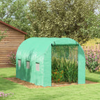 Polytunnel Green House with Sprinkler System, Wide Door