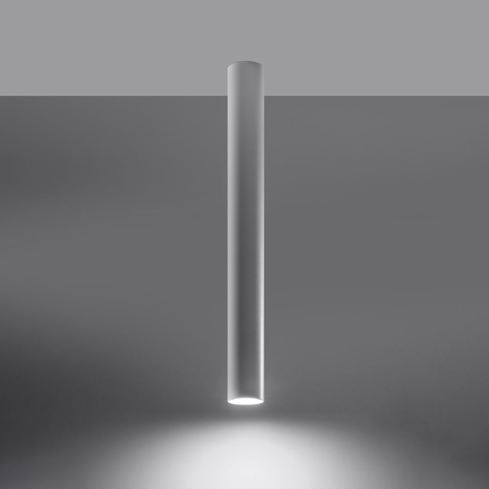 Sleek Steel Ceiling Lamp - Lagos Collection: Modern Design, GU10 Bulb Compatible