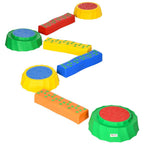 8 PCS Kids Stepping Stones Balance Beam w/Non-Slip Surface and Bottom, Stackable Stepping Stones for Toddler