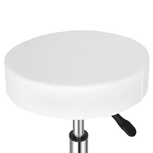 Round Stool Ha Feet Rotation Bar Stool White