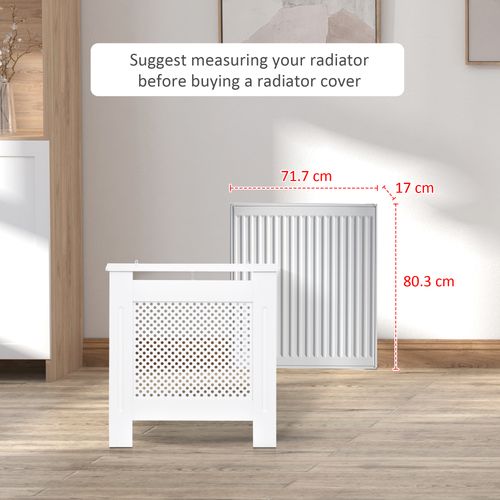 Radiator Cover Heating Cabinet Grill Style Diamond Design 78Lx19Wx82Hcm