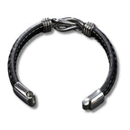 Men's Leather Infinity Bracelet - Birthday Christmas or Valentines Day Gift