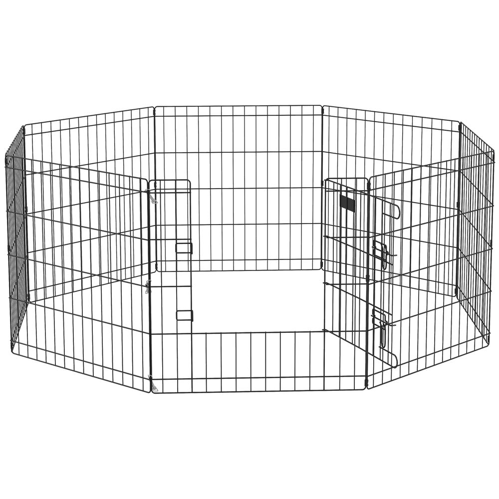 Metal Dog Playpen - 8 Panels, 24 Inch