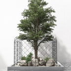 Decorative Garden Fencing: 43in x 11.4ft Steel Edging, & Stylish