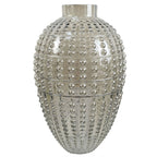 35cm Smoke Grey Bubble Vase - Exquisite Handcrafted Glass - for Real & Artificial Flowers