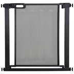 Pressure Fit Safety Gate for Doorways and Staircases, Dog Gate w/ Auto Closing Door, Pet Barrier for Hallways w/ Double Locking, Openings 75-103CM - Black