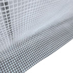 Walk-In Greenhouse - Steel Frame - PE Cover - Shelves - 186Lx120Wx190Hcm - White