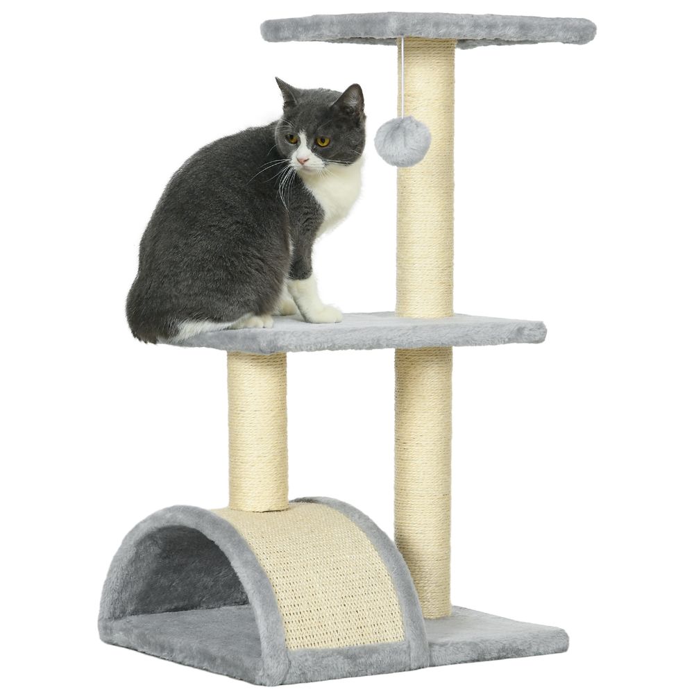 72cm Cat Tree Climbing Tower - Light Grey