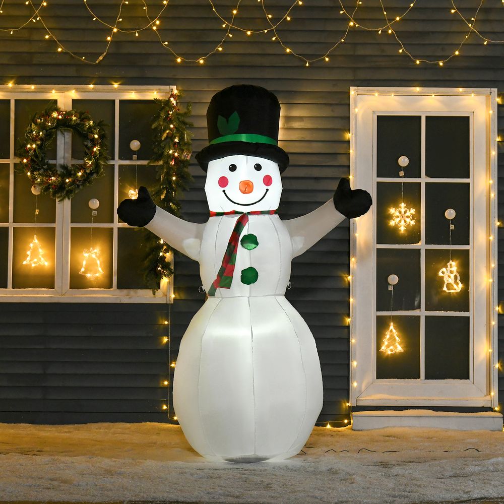 6.5ft Inflatable Snowman LED Christmas Xmas Air Blown Outdoor Garden Decor