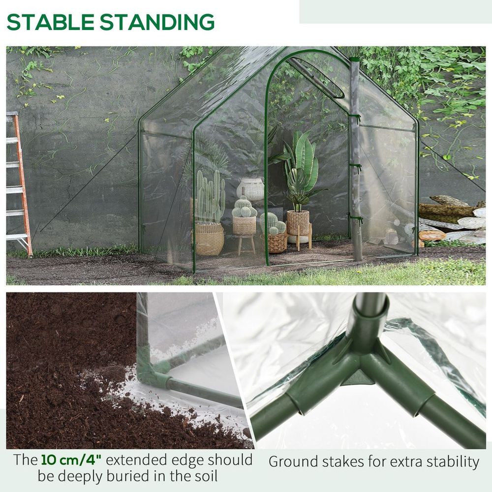 Portable Walk-in Greenhouse - Extend Growing Season, Protect Plants