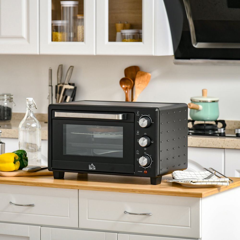 21L Mini Oven, Grill, Toaster Timer, Baking Tray & Wire Rack - 1400W