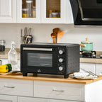 21L Mini Oven, Grill, Toaster Timer, Baking Tray & Wire Rack - 1400W